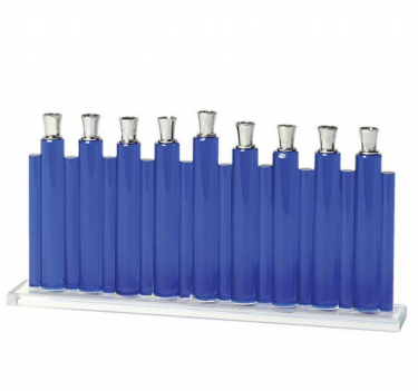 Crystal Menorah, Blue