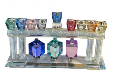 Crystal Colors Jerusalem Menorah