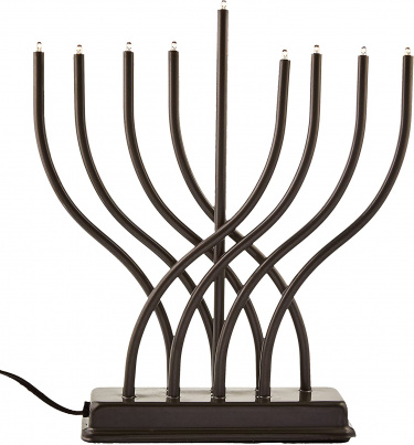 Electric Menorah, Modern Black