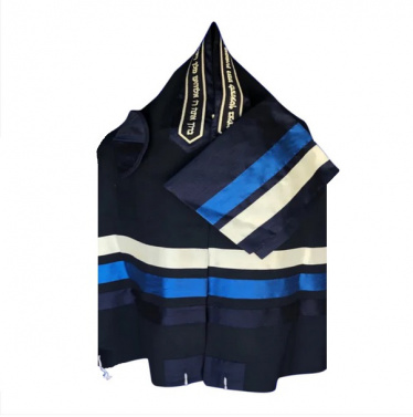 Michelle Judaica Tallit Set Blue