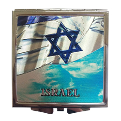 Flag of Jerusalem Foil Pocket Mirror