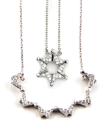 Butterfly jewish cheap star necklace