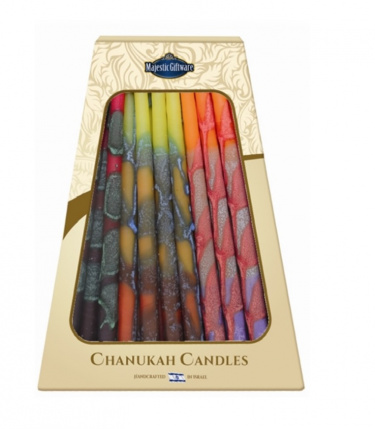 Safed Premium Chanukah Candles - Fire Tone