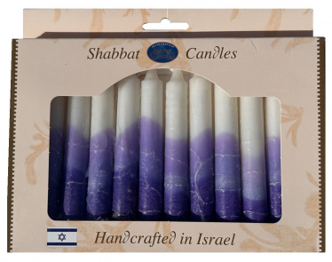 Safed Shabbat Candles - Viiolet (Purple) Tree