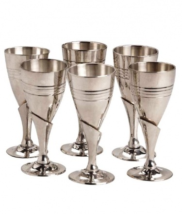 Set of Six Silverplated Kiddush Cups