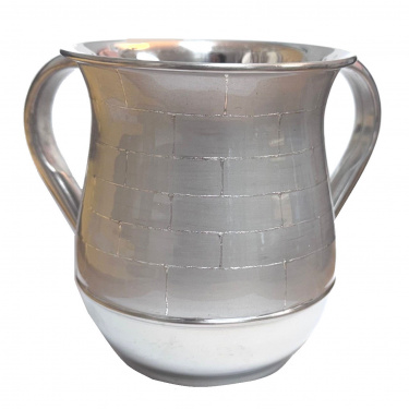 Silver Wall Enamel Washing Cup