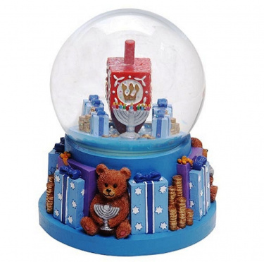 Chanukah Musical Dreidel Water Globe