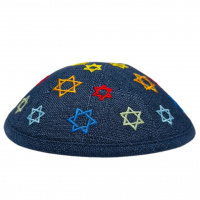 Linen_star_darkblue