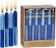 Chanukah Candles - Blue 2 Tone Honeycomb Beeswax