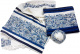 Emanuel Jerusalem in Blue - Completely Embroidered Tallit 1