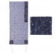 Emanuel Embroidered Organza Blue Flower Tallit Set