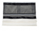 Galilee Silk Modern Gray and Black Decorated Tallit  2