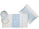 Galilee Silk Baby Blue and Silver Floral Tallit  1