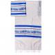 Jerusalem Tallit Set, Blue