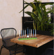 Hand-Painted Resin Hanukkah Sports Menorah 1