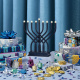 LED Navy Metal Electric Menorah 2