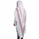 Mofet Maroon & Silver Stripes Wool Tallit size 55 1