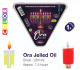 Small Chanukah Jelled Solid COLORED Olive Pre-Filled Oil Candles 1