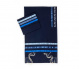 Ronit Gur Navy Blue Tallit with Blue Stripes 1
