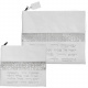 Blessings White Leatherette Tallit and Tefillin Bags