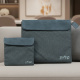 Blue Linen Tallit and Tefillin Bags 1
