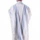 Light Wool Traditional Tallit, Slate Blue Size 45