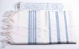 Light Wool Traditional Tallit, Slate Blue Size 45 1