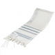 Tashbetz Gray & Silver Stripes Wool Tallit size 60