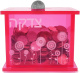 Pink Acrylic Tzedakah Box, Flower Design