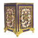 Jeweled Tzedakah Box with Flower Motif, Purple 1
