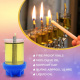 Small Chanukah Olive Oil Pre-Filled Candles 1
