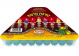 Medium Chanukah Pre-Filled Jelled Solid Colorful Olive Oil Candles