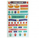 Chanukah Stickers Hebrew 1