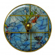 Marc Chagall Windows Wooden Dreidel Light Blue (Israeli style)
