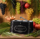 Faux Leather Etrog Box with Silver Print 1