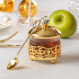 Traditional Honey Dish Filigree Gold Tone 1