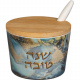 Blue Wave Melamine Honey Dish 