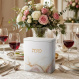 Decorated Matzah Tin Rose Gold Wave 1