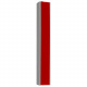 Aluminum White Mezuzah with Gold Stripe - 12cm 1