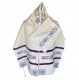 Michelle Judaica Tallit Set Purple Flower