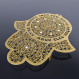 Dorit Judaica Lace Flower Design with Blessings - Gold or Silver 1