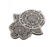 Dorit Judaica Lace Flower Design with Blessings - Gold or Silver 2